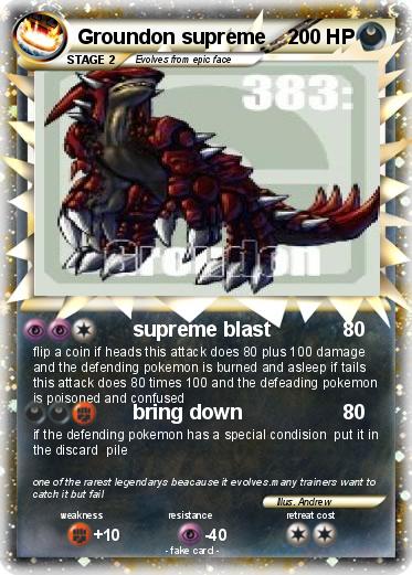Pokemon Groundon supreme