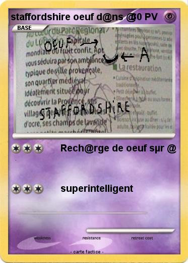 Pokemon staffordshire oeuf d@ns @
