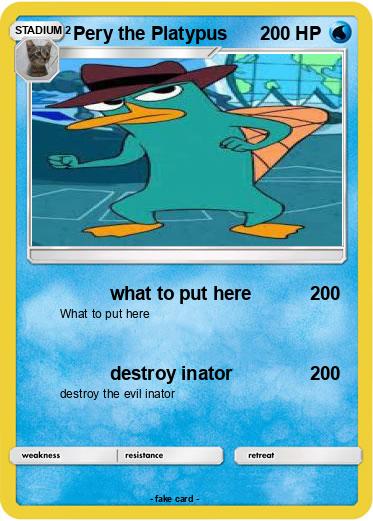 Pokemon Pery the Platypus