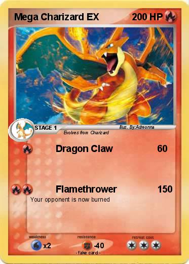 Pokemon Mega Charizard EX