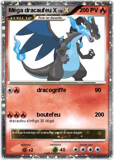 Pokemon Méga dracaufeu X