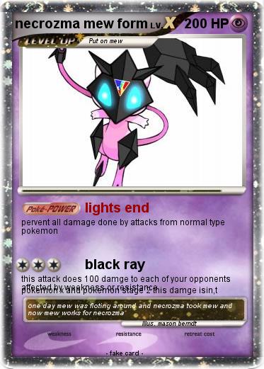 Pokemon necrozma mew form