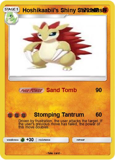 Pokemon Hoshikaabii's Shiny Sandslash