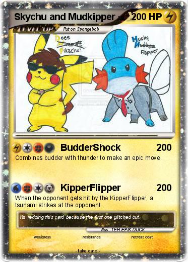Pokemon Skychu and Mudkipper