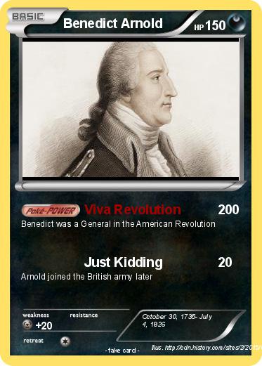 Pokemon Benedict Arnold