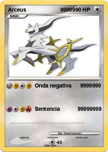 Pokemon Arceus                       99999