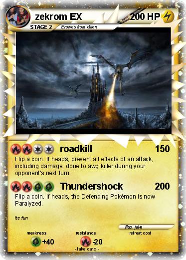 Pokemon zekrom EX