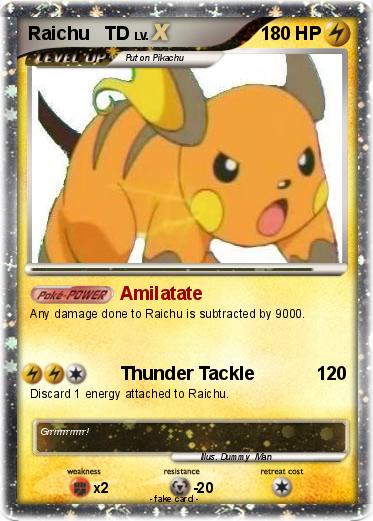 Pokemon Raichu   TD