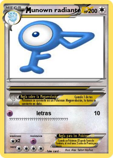 Pokemon unown radiante