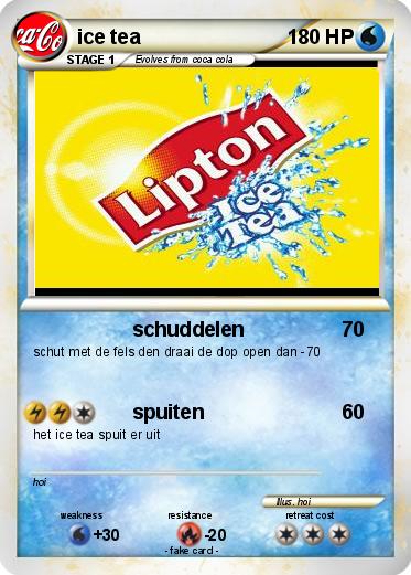 Pokemon ice tea