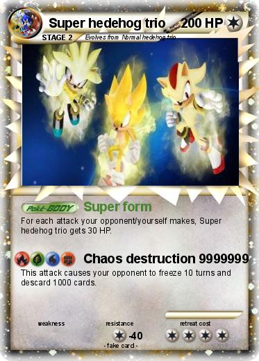 Pokemon Super hedehog trio