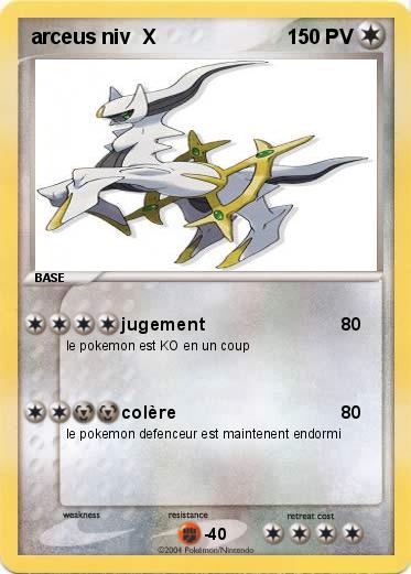 Pokemon arceus niv  X