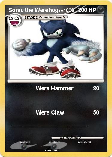 Pokemon Sonic the Werehog