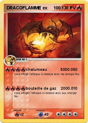 Pokemon DRACOFLAMME ex     100.