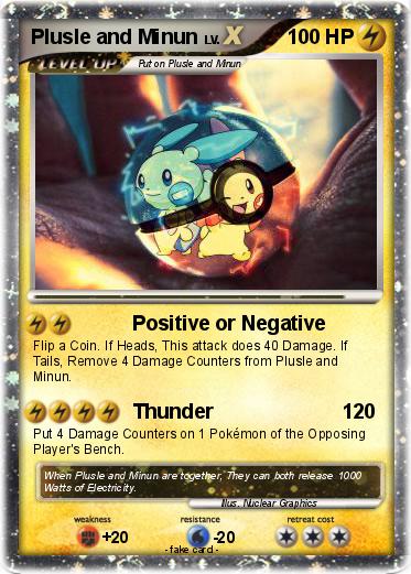 Pokemon Plusle and Minun