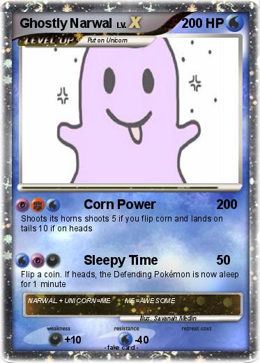 Pokemon Ghostly Narwal