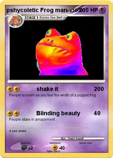 Pokemon pshycoletic Frog man