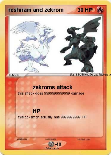 Pokemon reshiram and zekrom