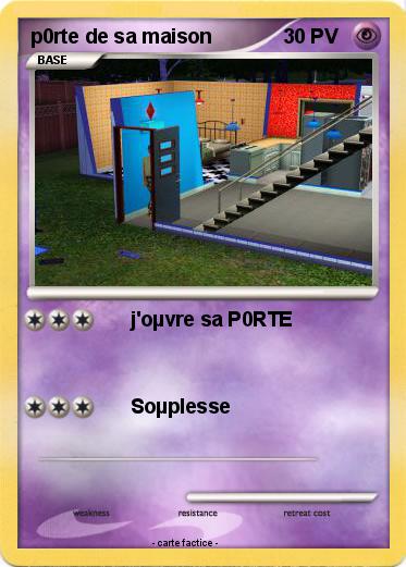 Pokemon p0rte de sa maison