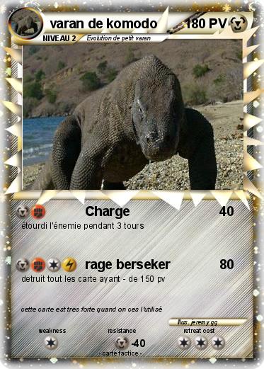 Pokemon varan de komodo
