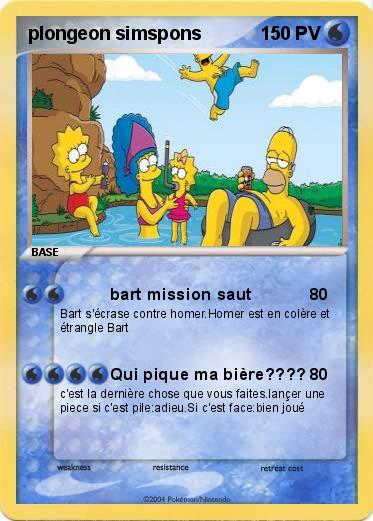 Pokemon plongeon simspons