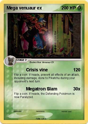 Pokemon Mega venuaur ex