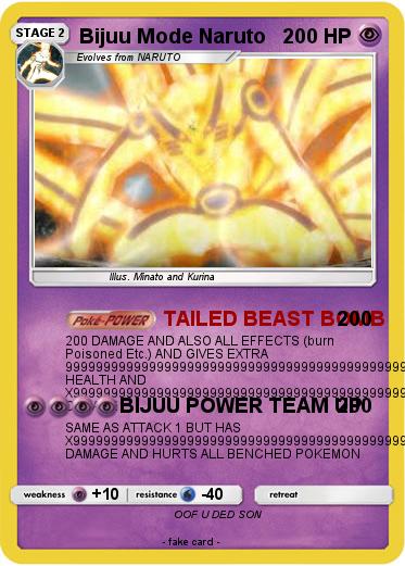 Pokemon Bijuu Mode Naruto