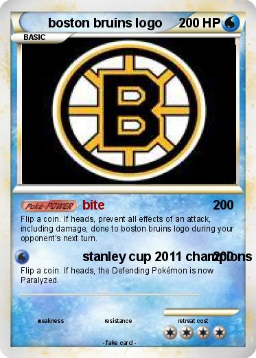 Pokemon boston bruins logo