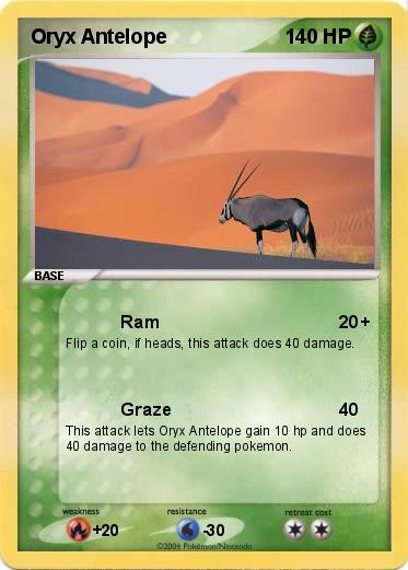 Pokemon Oryx Antelope