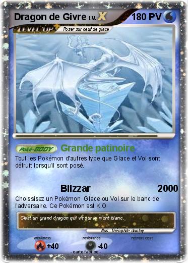 Pokemon Dragon de Givre