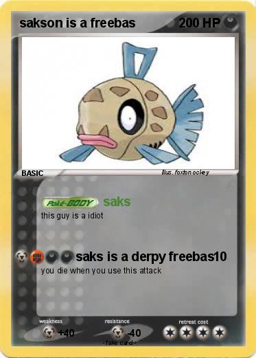 Pokemon sakson is a freebas
