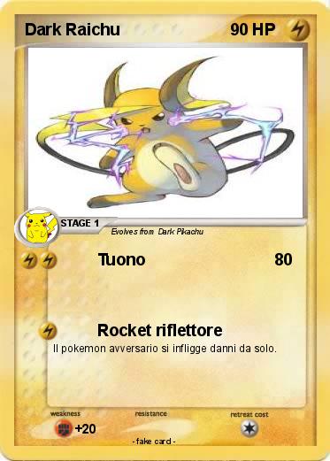 Pokemon Dark Raichu