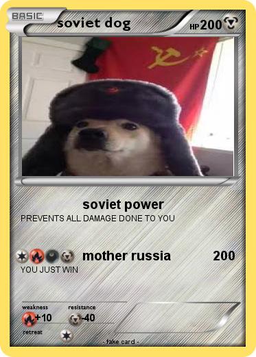 Pokemon soviet dog