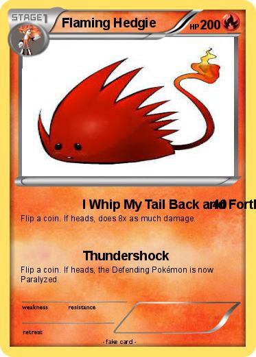 Pokemon Flaming Hedgie