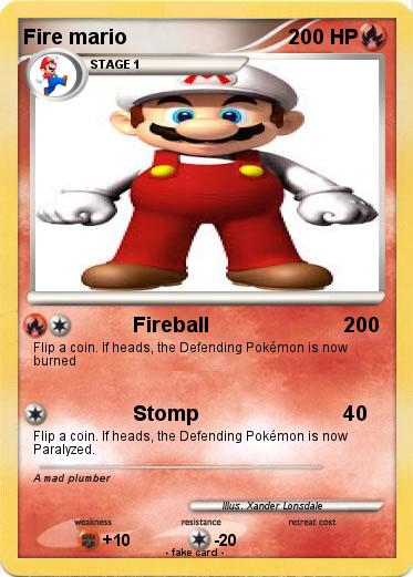 Pokemon Fire mario