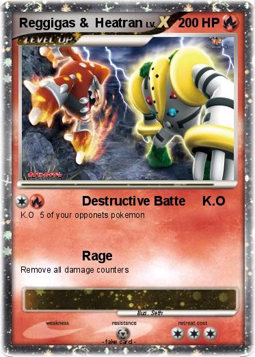 Pokemon Reggigas &  Heatran