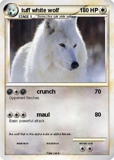 Pokemon tuff white wolf