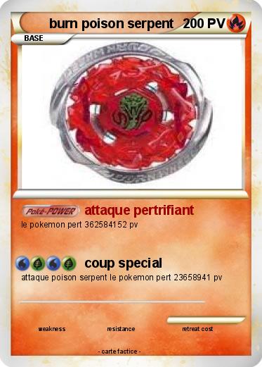 Pokemon burn poison serpent