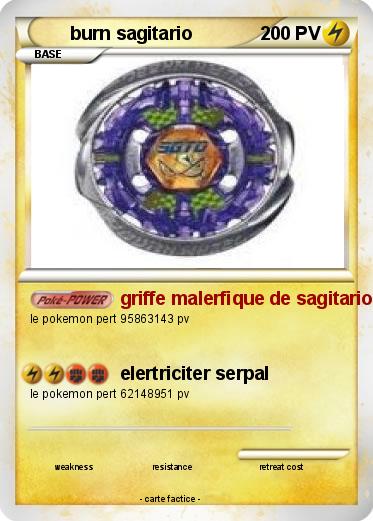 Pokemon burn sagitario