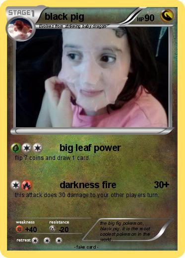 Pokemon black pig