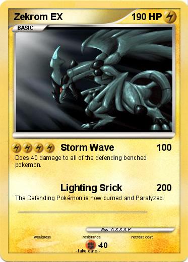 Pokemon Zekrom EX