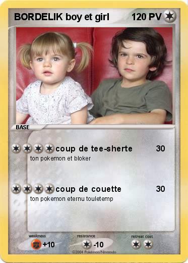 Pokemon BORDELIK boy et girl
