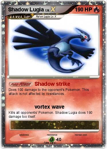 Pokemon Shadow Lugia
