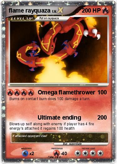 Pokemon flame rayquaza