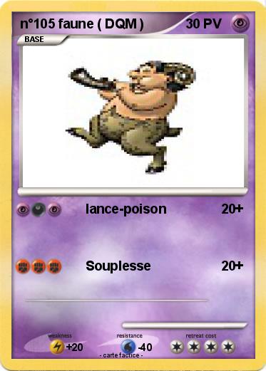 Pokemon n°105 faune ( DQM )