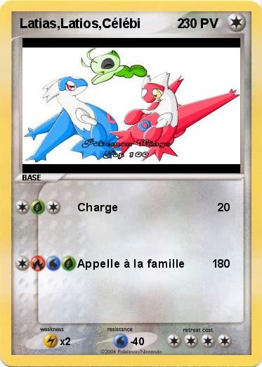 Pokemon Latias,Latios,Célébi          2        