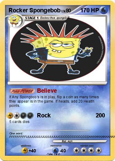 Pokemon Rocker Spongebob