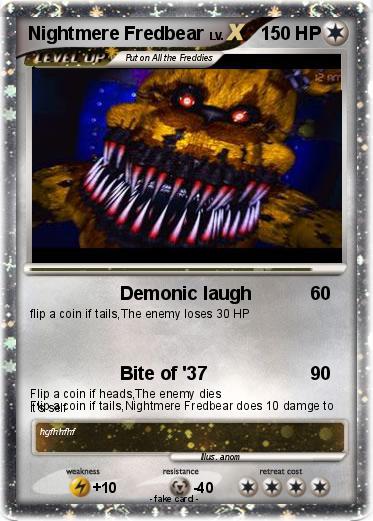 Pokemon Nightmere Fredbear