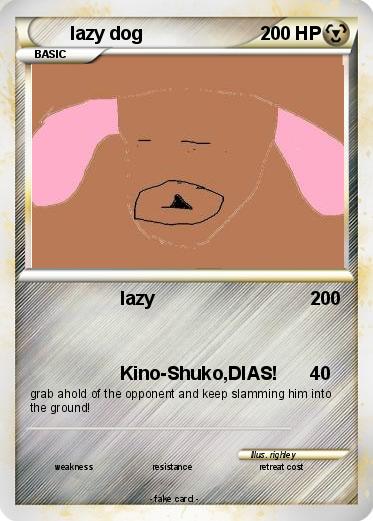 Pokemon lazy dog