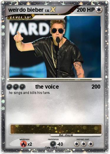 Pokemon weirdo bieber